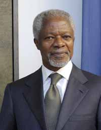 Former SG Annan Attends Unveiling of His Portrait at UN Headquarters